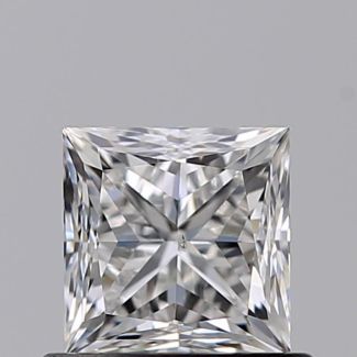 0.71 Carat Princess E VS2 - EX VG GIA Natural Diamond