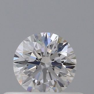 0.34 Carat Round D VVS2 EX GIA Natural Diamond