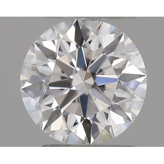 0.18 Carat Round E VVS2 EX GIA Natural Diamond