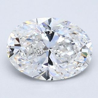 1.5 Carat Oval E SI1 - EX VG GIA Natural Diamond