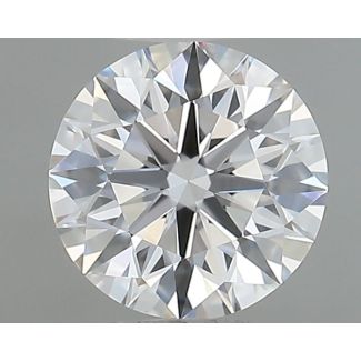 0.63 Carat Round F VVS2 EX GIA Natural Diamond