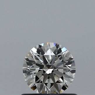 0.52 Carat Round J VVS1 EX GIA Natural Diamond