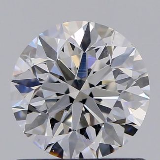 0.81 Carat Round D SI1 VG EX GIA Natural Diamond