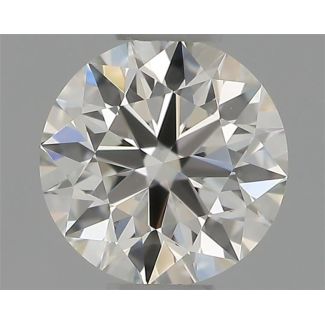 0.35 Carat Round H VVS2 EX GIA Natural Diamond