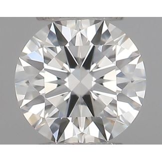 0.21 Carat Round H VVS1 EX GIA Natural Diamond