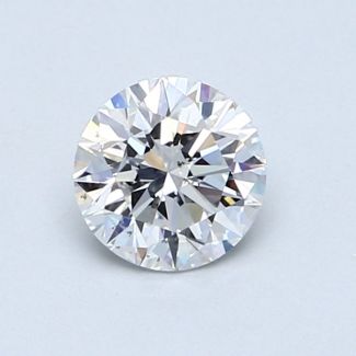 0.71 Carat Round D SI1 VG EX GIA Natural Diamond