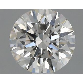 0.7 Carat Round H SI1 EX GIA Natural Diamond