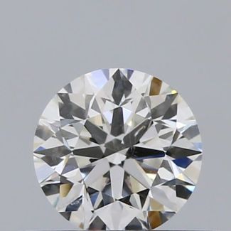 0.35 Carat Round I SI1 EX GIA Natural Diamond