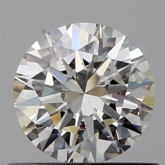 0.51 Carat Round H SI1 VG EX GIA Natural Diamond