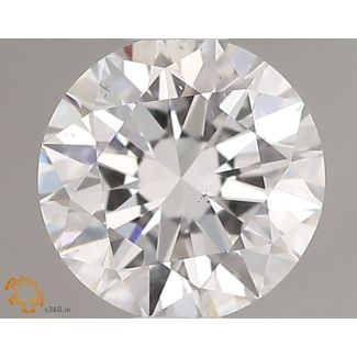 0.5 Carat Round D VS2 EX GIA Natural Diamond