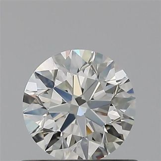 0.56 Carat Round H VS1 EX IGI Natural Diamond