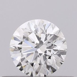 0.31 Carat Round H VVS1 EX GIA Natural Diamond