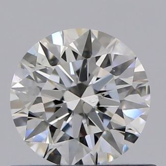 0.50 Carat Round F VS2 EX VG GIA Natural Diamond