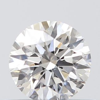 0.42 Carat Round F VVS2 EX GIA Natural Diamond