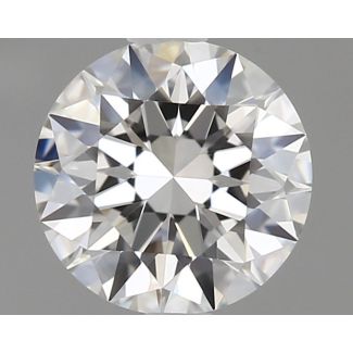 0.61 Carat Round E VVS2 EX GIA Natural Diamond