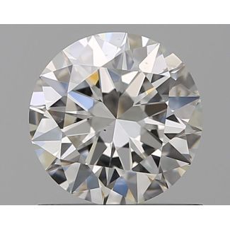 0.9 Carat Round H VS2 EX GIA Natural Diamond