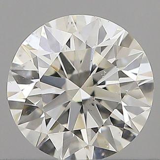 0.54 Carat Round H SI1 EX IGI Natural Diamond