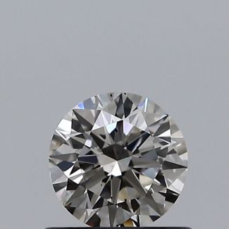 0.50 Carat Round I SI1 VG EX GIA Natural Diamond