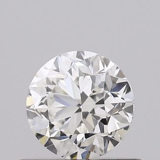 0.5 Carat Round H VVS1 GD EX GIA Natural Diamond