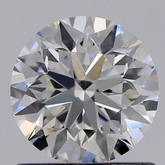 0.80 Carat Round F VVS2 VG EX GIA Natural Diamond