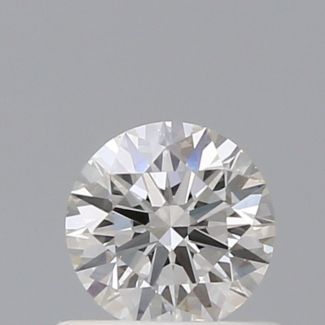 0.52 Carat Round I VVS1 EX GIA Natural Diamond