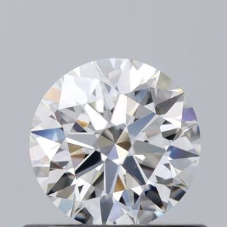 0.6 Carat Round H VVS2 EX GIA Natural Diamond