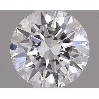 0.18 Carat Round D VS2 EX GIA Natural Diamond