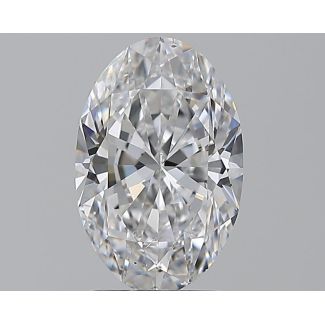 2.0 Carat Oval D SI1 - EX GIA Natural Diamond