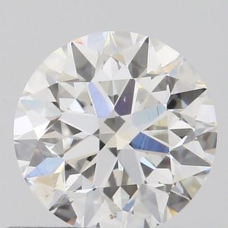 0.57 Carat Round F SI1 EX GIA Natural Diamond