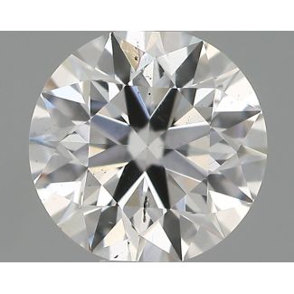 0.53 Carat Round D SI1 EX IGI Natural Diamond