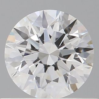 0.58 Carat Round D VVS1 EX GIA Natural Diamond