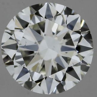 0.50 Carat Round J VS2 VG EX GIA Natural Diamond