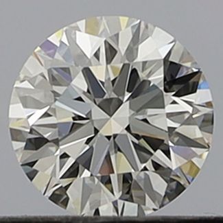 0.34 Carat Round E VVS2 EX GIA Natural Diamond