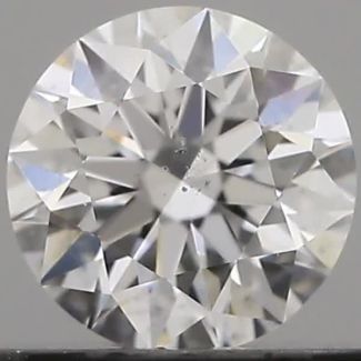 0.33 Carat Round E SI1 EX GIA Natural Diamond