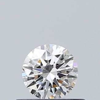 0.35 Carat Round H VVS2 EX GIA Natural Diamond