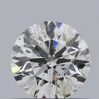 0.52 Carat Round F SI2 EX VG IGI Natural Diamond