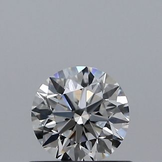 0.50 Carat Round F SI1 VG EX GIA Natural Diamond