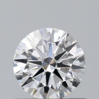 0.49 Carat Round F SI1 EX GIA Natural Diamond