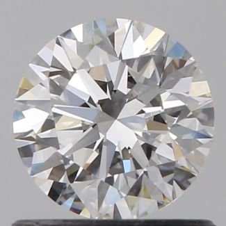 0.71 Carat Round E VVS1 EX GIA Natural Diamond