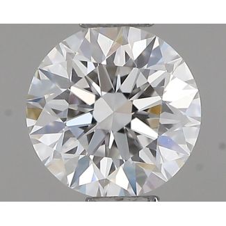 0.47 Carat Round F IF EX GIA Natural Diamond