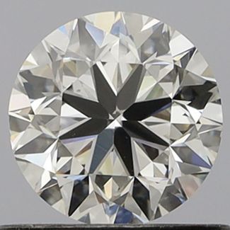 0.71 Carat Round F VS2 VG EX GIA Natural Diamond