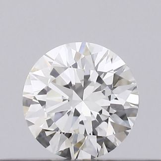 0.21 Carat Round H VVS2 EX GIA Natural Diamond