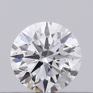 0.23 Carat Round D SI1 EX VG GIA Natural Diamond