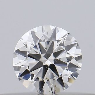 0.18 Carat Round H VS2 VG EX GIA Natural Diamond