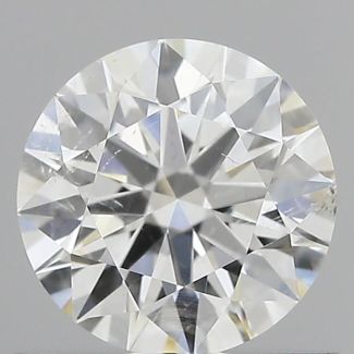 0.70 Carat Round F SI2 EX GIA Natural Diamond