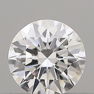 0.18 Carat Round D VVS2 EX GIA Natural Diamond