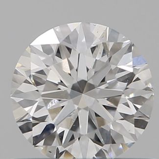 0.57 Carat Round F SI2 EX GIA Natural Diamond