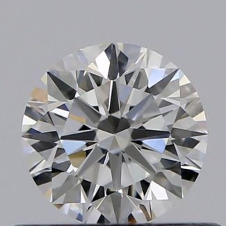 0.45 Carat Round H VVS1 VG EX GIA Natural Diamond