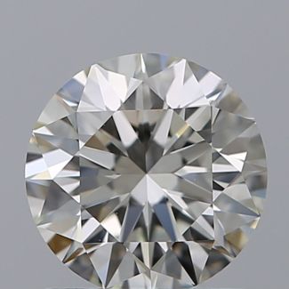 0.90 Carat Round I VVS1 EX IGI Natural Diamond