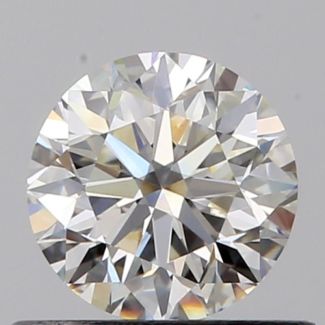 0.50 Carat Round I VVS1 VG GIA Natural Diamond